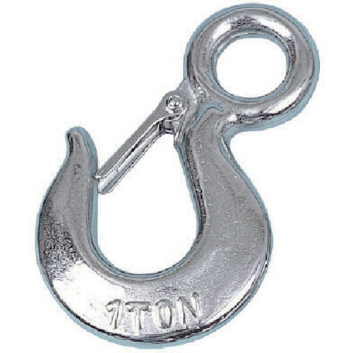 HHH Stainless steel eye hook with latch 1t ELS1 1 piece