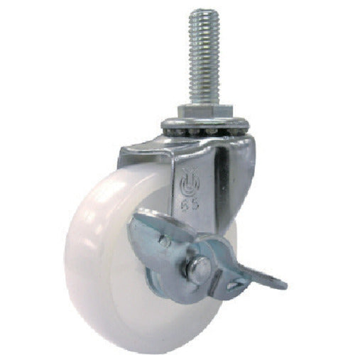 YUEI Screw-in type Swivel Caster Nylon Wheel diameter 50mm With stopper E type ET-S type Screw size M12 x 35 Pitch 1.75 ET-50NS-M12-35 1 piece