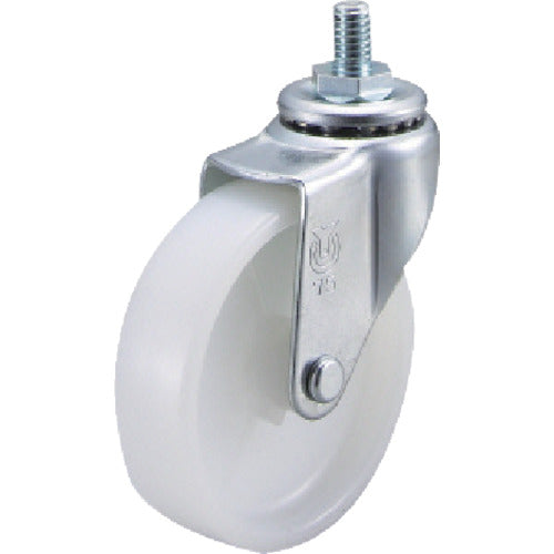 YUEI Screw-in type Swivel Caster Nylon Wheel diameter 50mm L type LT type Screw size M12 x 14 Pitch 1.25 LT-50N-M12-14 1 piece