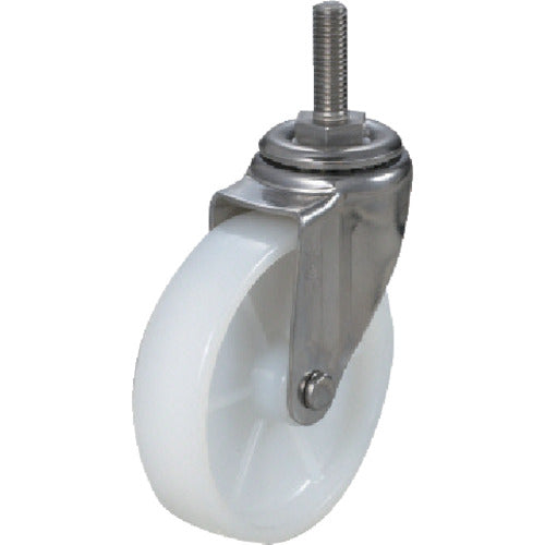 YUEI Screw-in type Swivel Caster Nylon Wheel diameter 100mm S type ST type Screw size M12 x 35 Pitch 1.75 ST-100N-M12-35 1 piece