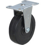 유에이 플레이트식 고정 스테인리스 캐스터 고무 바퀴 직경 50mm E타입 SUS-ER형 설치 치수 56×28 SUS-ER-50R 1개