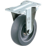 유에이 플레이트 식 고정 캐스터 엘라스토머 바퀴 직경 65mm SILENT 타입 ER형 설치 치수 56×28 ER-65ELSB(H83) 1개