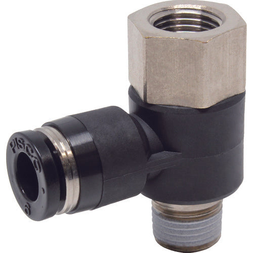 ＰＩＳＣＯ　チューブフィッティング　メスユニバーサルエルボチューブ６ネジ０１　PHF6-01　1 個