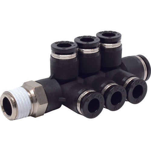 PISCO 튜브 피팅 브랜치 트리플 더블 PKVD8-6-02 1 개