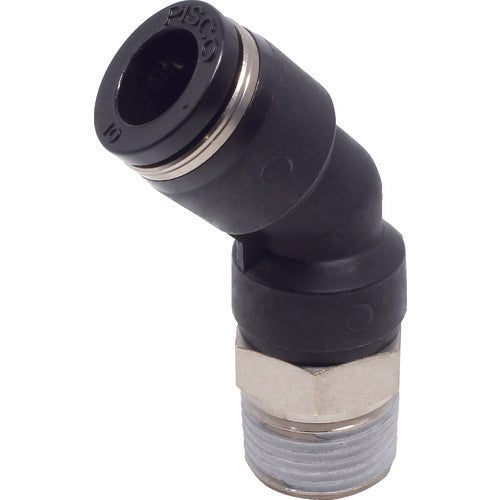 ＰＩＳＣＯ　チューブフィッティング　４５°エルボチューブ１０ネジＲ３／８　PLH10-03　1 個