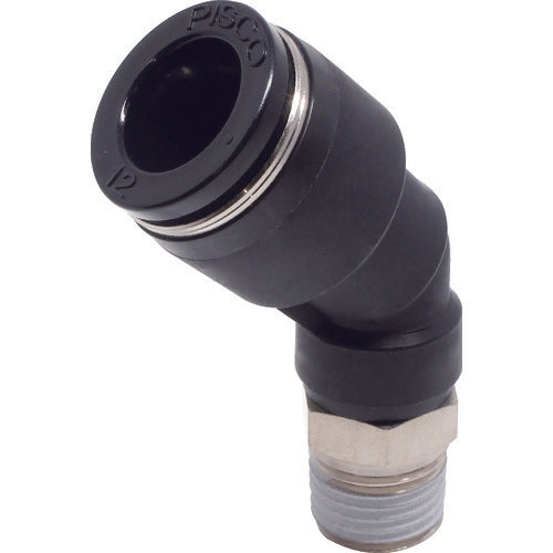 ＰＩＳＣＯ　チューブフィッティング　４５°エルボチューブ１２ネジＲ１／４　PLH12-02　1 個