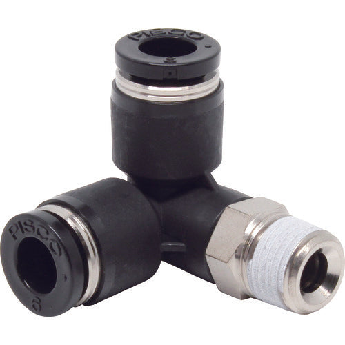 PISCO Tube Fitting Tripod Elbow Tube 6 Thread R1/8 PVX6-01 1 pc