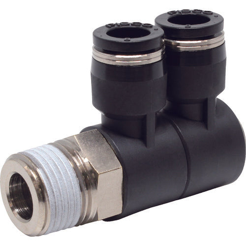 ＰＩＳＣＯ　チューブフィッティング　ダブルユニバーサルエルボチューブ８ネジ０３　PHW8-03　1 個