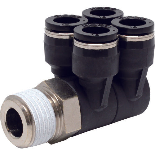 ＰＩＳＣＯ　チューブフィッティング　ダブルブランチエイチューブ１０ネジ０４　PAW10-04　1 個