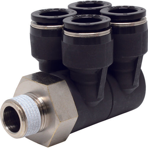 ＰＩＳＣＯ　チューブフィッティング　ダブルブランチエイチューブ１２ネジ０３　PAW12-03　1 個