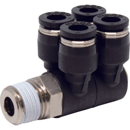 ＰＩＳＣＯ　チューブフィッティング　ダブルブランチエイチューブ６ネジ０２　PAW6-02　1 個