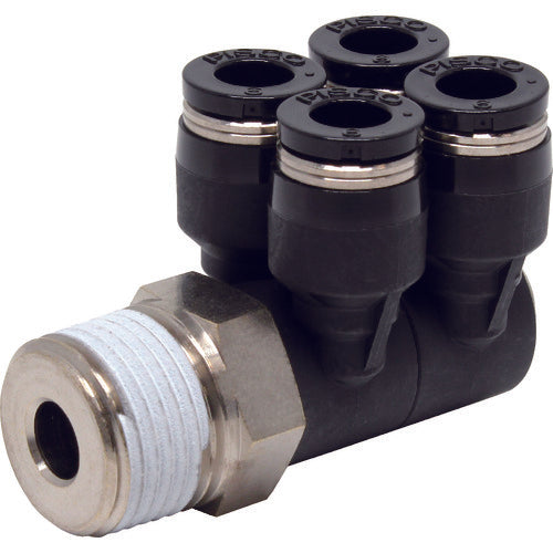 ＰＩＳＣＯ　チューブフィッティング　ダブルブランチエイチューブ６ネジ０３　PAW6-03　1 個