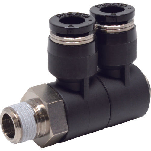 ＰＩＳＣＯ　チューブフィッティング　ダブルユニバーサルエルボチューブ６ネジ０１　PHW6-01　1 個