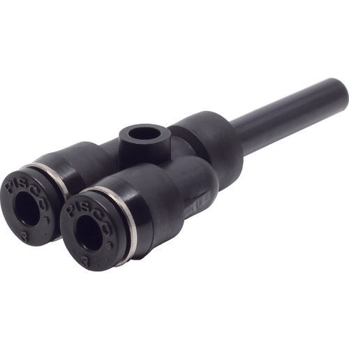 PISCO Tube Fitting Mini Different Diameter Branch Union Y Tube 3 Fitting 4 PWJ4-3M 1 pc