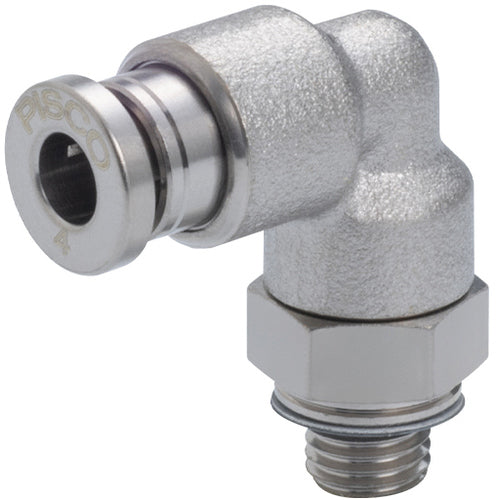 PISCO Tube Fitting Brass Elbow Tube 6 Thread M5 x 0.8 Rubber HNBR No Cover KL6-M5-1 1 Piece