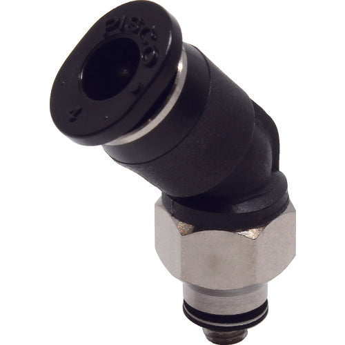 ＰＩＳＣＯ　チューブフィッティングミニ　４５°エルボ　φ４　接続口径Ｍ３×０．５　PLH4-M3M　1 個