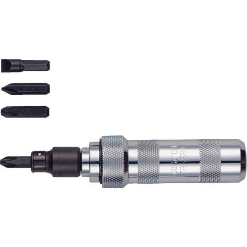 VESSEL Impact Type Driver No. 250001 (No. C51 Bit 4 Piece Set) 250001 1 S