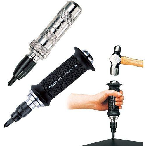 VESSEL Impact Type Driver No. 250001 (No. C51 Bit 4 Piece Set) 250001 1 S
