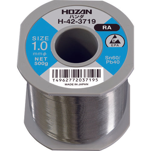 HOZAN solder (Sn60%) 1.0mmφ・500g H-42-3719 1 roll