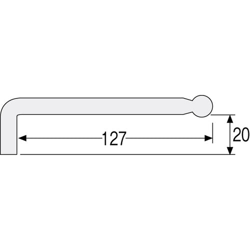 ＨＯＺＡＮ　ボールポイントレンチ　３ｍｍ　W-110-3　1 個