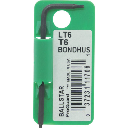 ＢＯＮＤＨＵＳ　ボールポイント・トルクス［［Ｒ］］　ボールスターＬ−レンチ　Ｔ６　LT6　1 本