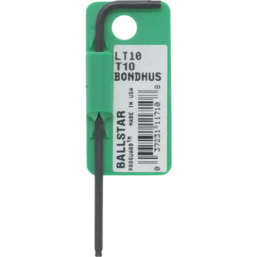 ＢＯＮＤＨＵＳ　ボールポイント・トルクス［［Ｒ］］　ボールスターＬ−レンチ　Ｔ１０　LT10　1 本