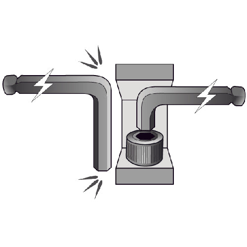 BONDHUS 스태비 볼포인트 L-렌치 엑스트라 롱 세트 7개 세트(1.5-6mm) SBLX7MB 1조