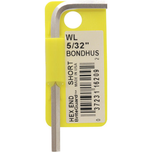 BONDHUS Hexagon L-wrench short 5/32 inch WL5/32 1 piece