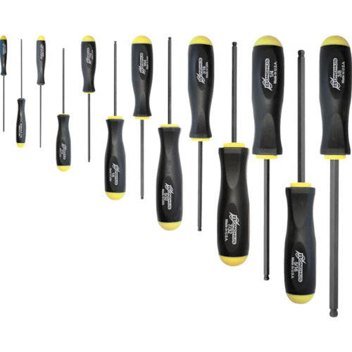 ＢＯＮＤＨＵＳ　ボールポイント・ドライバー　インチ　セット１３本組（０．０５０−３／８）　BSX13　1 組