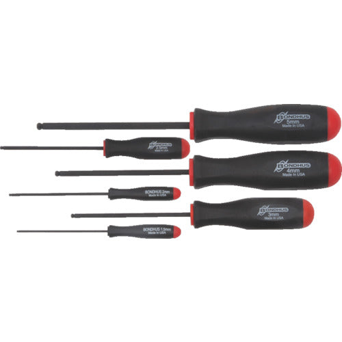 BONDHUS Pro Hold [R] (driver with screw gripping function) set of 6 (1.5-5mm) PBSX6M 1 S