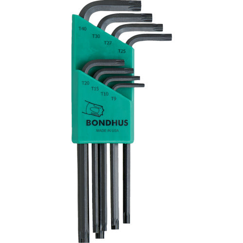 BONDHUS 토크스[[R]]L-렌치 롱 세트 8개 세트(T9-T40) TLX8 1 S