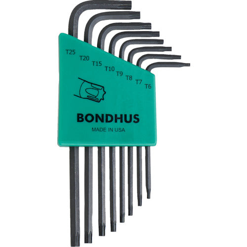 BONDHUS 토크스[[R]]L-렌치 롱 세트 8개 세트(T6-T25) TLX8S 1 S