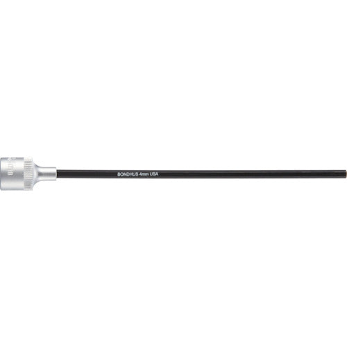 ＢＯＮＤＨＵＳ　プロホールドＨＥＸ（六角）ソケットビット（ビット全長１５０ｍｍ）　３／８　対辺寸法６ｍｍ　43668　1 本