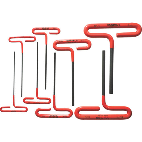 ＢＯＮＤＨＵＳ　ループ・Ｔ−ハンドル　スタンダードセット（クッション・グリップ付）　セット８本組（２−１０ｍｍ）　CTHX80M-6　1 Ｓ