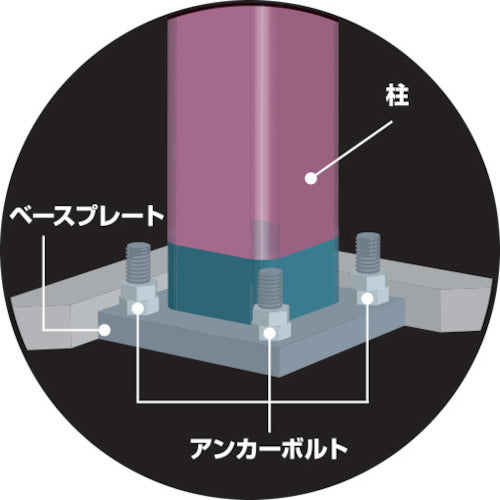 ＴＯＮＥ　アンカーボルト用ソケット（１２角）４６ｍｍ　8AD-46L200　1 個