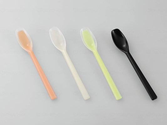 Saito Kogyo Soft Rubber Spoon Silicone Integrated Type Yellow Green Deep Flat Type