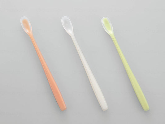 Saito Kogyo Soft Rubber Spoon Silicone Integrated Type Yellow Green Mini
