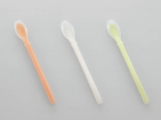 사이토 공업 소프트 고무 숟가락 실리콘 일체 타입 화이트 뽕