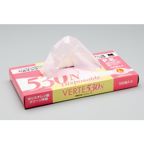 미도리 안전 폴리에틸렌제 디스포 장갑 L사이즈(100장입) VERTE-530N-L 1 상자