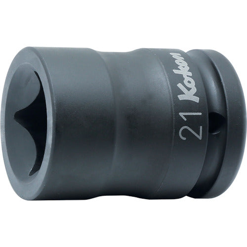 Ko-ken 휠 너트용 4각 소켓 삽입각 19.0mm 대변 19mm PS6-19 1개