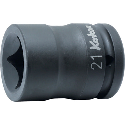 Ko-ken 휠 너트용 4각 소켓 삽입각 19.0mm 대변 21mm PS6-21 1개