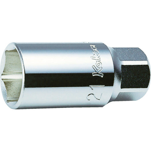 Ko-ken Wheel Nut Thin Wall Socket, 12.7mm Drive, 19mm Diagonal, 4300M-19(L60) 1 pc