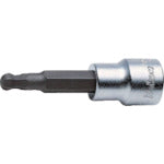 Ko-ken Ball Point Hex Bit, 9.5mm Insertion Angle, 4mm Diagonal, 3011M.62-4, 1 Piece