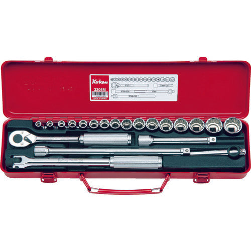 Ko-ken Socket Set, 9.5mm Drive, 3206M 1 S