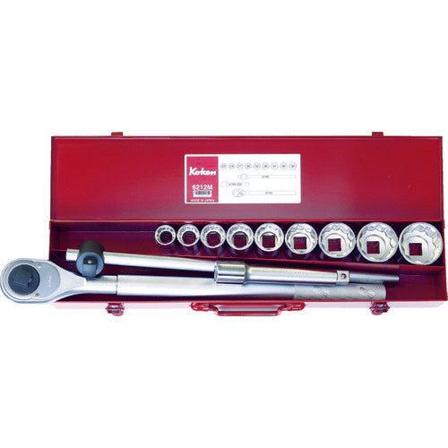 Ko-ken Socket Set, 19.0mm Drive, 6212M 1 S