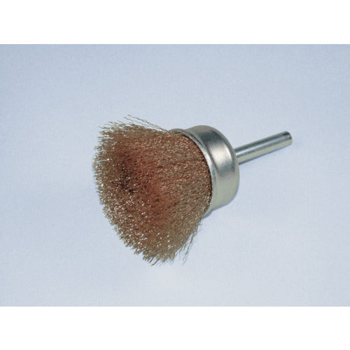 ヤナセ　軸付カップブラシ　真鍮　５０ｘ２５ｘ６ｘ３５　BMCJ-50　5 個