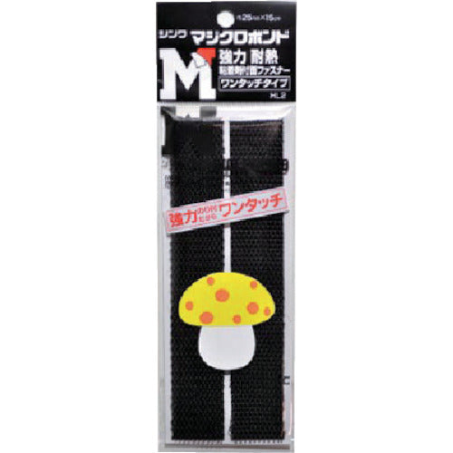 Shinwa 매지클로본드 수컷 세트 강점착 부착 25mm×150mm검정 1H56UC25150BK 1권