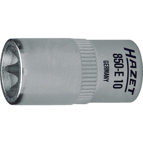 ＨＡＺＥＴ　Ｅ型トルクスソケット　差込角６．３５ｍｍ　呼びＮｏ．Ｅ１０　850-E10　1 個