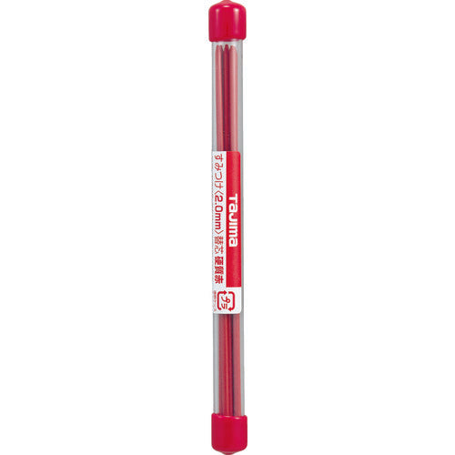 タジマ　すみつけ（２．０ｍｍ）替芯　硬質赤　６本入　S20S-RED　1 PK