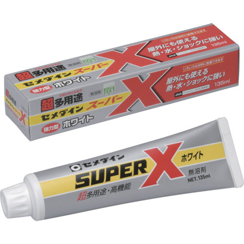 セメダイン　スーパーＸ　１３５ｍｌ／箱　ホワイト　（一般消費者向け）　ＡＸ−０３９　AX-039　1 本